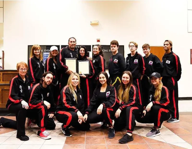 The team at Sah Do Mu Sul poses for a group photo.